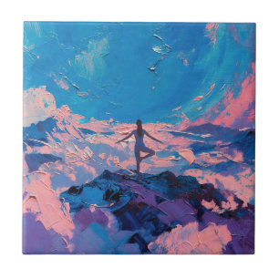 Arte do Yoga: Beleza Equilibrada (Pintura a Óleo N