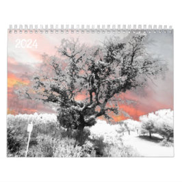 Arte e design do Planejador de Calendário 2024