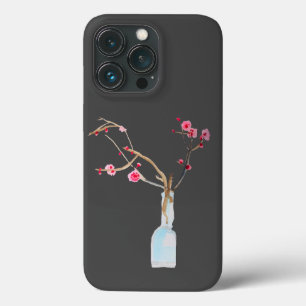 Arte em aquarela de flor de cerejeira sakura
