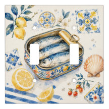 Arte em Aquarela de Sardinha Siciliana