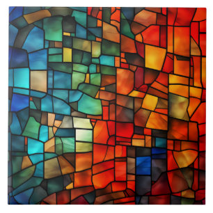 Arte em Vidro Pintado Azulejo Cerâmico