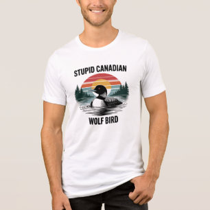 Arte engraçada da mergulhão canadense com estilo d