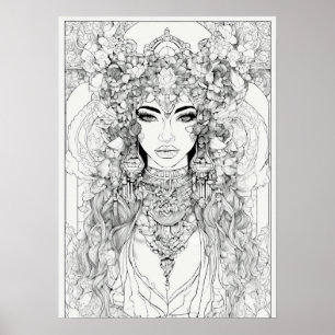 Arte esboçada negra para poster de Muro