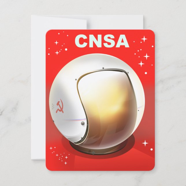 Arte espacial da CNSA China. (Frente)