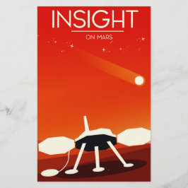 Arte Espacial do Módulo de Descida Mars Insight