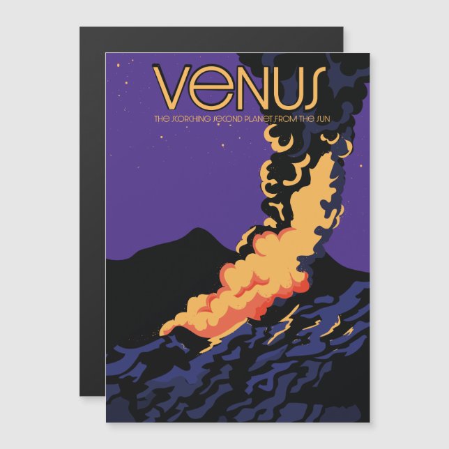 Arte espacial do planeta Vênus (Frente/Verso)