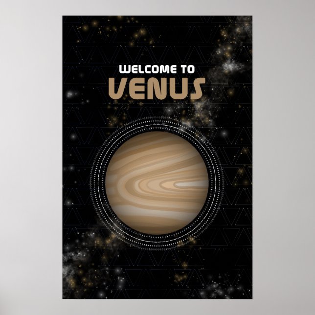 Arte Espacial Externa Retroativa com Poster de Vên (Frente)