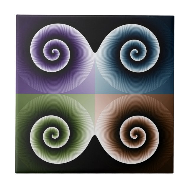 Arte Espiral a Quatro Cores (Frente)