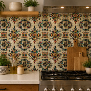 Arte Étnica Tribal Padrão Vintage Indígena America