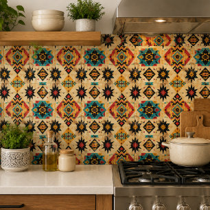Arte Étnica Tribal Padrão Vintage Indígena America