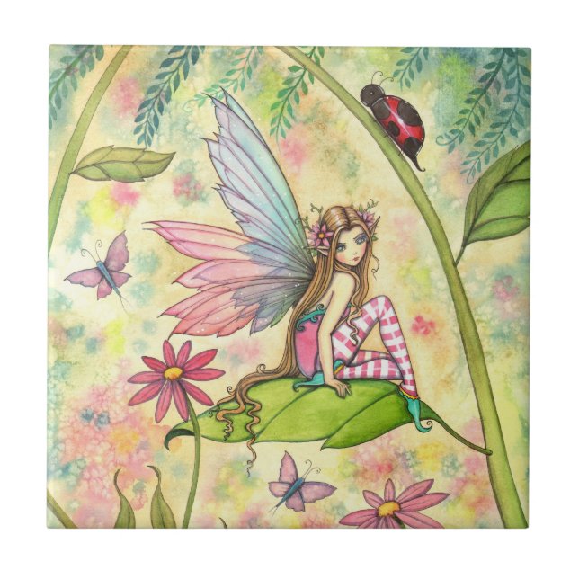 Arte Fantasia de Flor Fada e Joaninha (Frente)