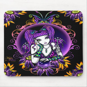 Arte feericamente Mousepad da flor do arco-íris d