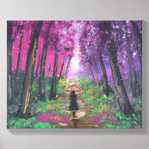 Arte feita à mão - Caminhando sozinho