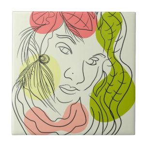 Arte Feminino Latino Formas Florais