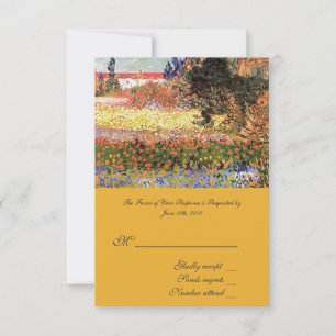 Arte fina vintage Jardim Florido, RSVP casamento