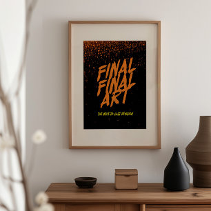 Arte Final Final - Paródia de pôster de filme vint