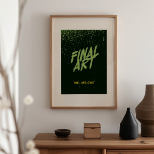 Arte Final - Paródia de pôster de filme antigo