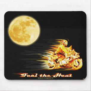 Arte flamejante Mousepad da fantasia da