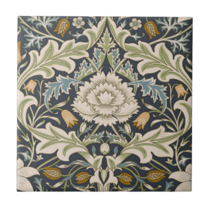 Arte Floral Azul Marinho William Morris Severn