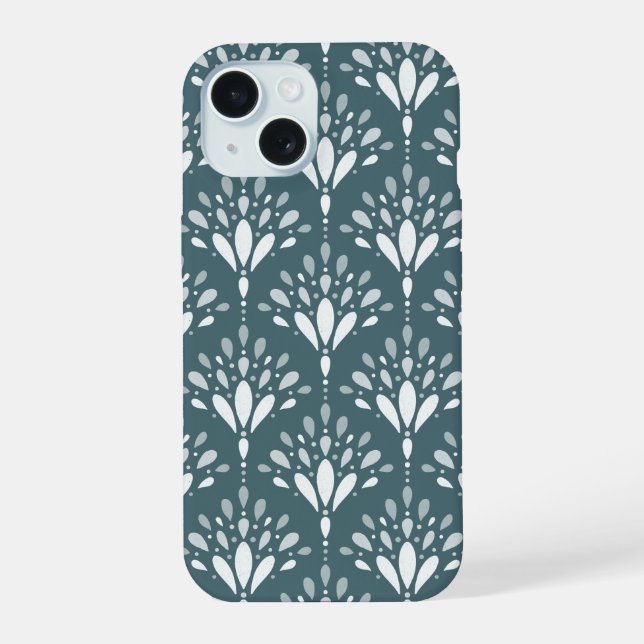 Arte Floral Botânico Verde Floresta Profunda (Verso)
