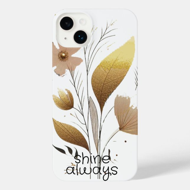 arte floral em imagem vetorial de ouro (Verso)