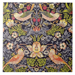 Arte floral Nouveau do ladrão da morango de