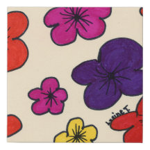 Arte floral para parede