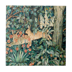 Arte Floral Vintage de Coelho do Jardim de William