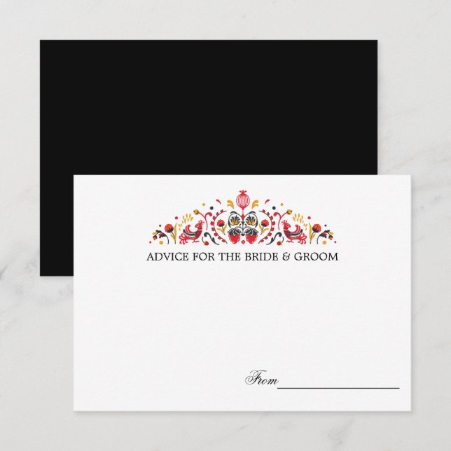 Arte Folclórica Russa  Cartões de Conselhos de Cas (Frente/Verso)