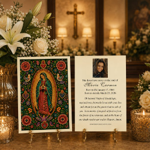 Arte Folclórico Mexicano Funeral Virgem de Guadalu