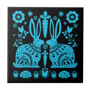 Arte Foliar Nórdica Escandinava do Coelho