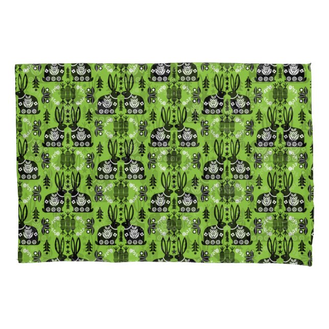 Arte Foliar Nórdica Escandinava do Coelho (Frente-Esquerda)