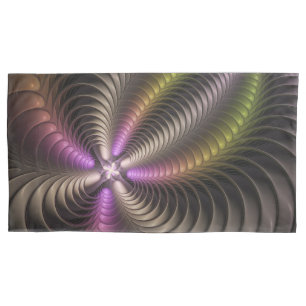 Arte Fractal 3D Colorida abstrato brilhante