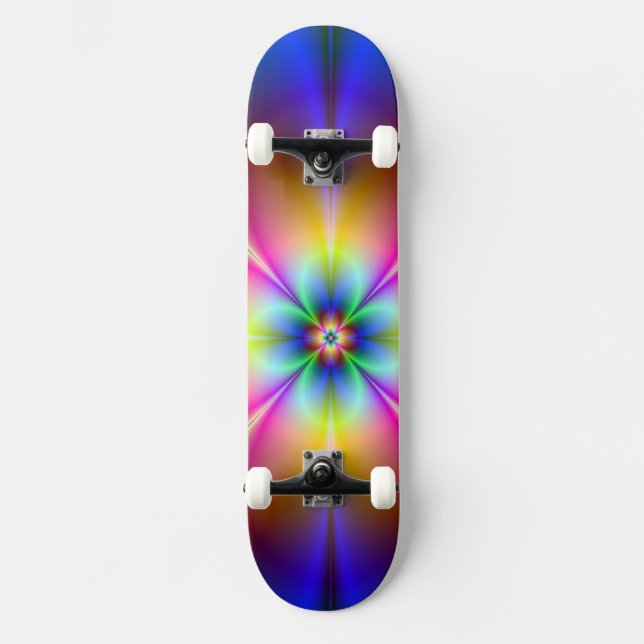 Arte Fractal 8 Skateboard (Frente)