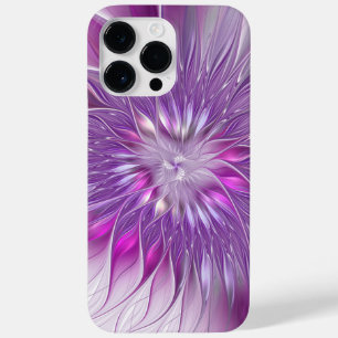 Arte fractal abstrata da paixão da flor roxa rosa