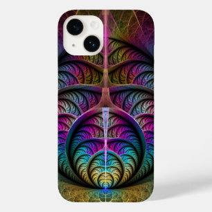 Arte Fractal Abstrato com Padrão Trippy
