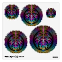 Arte Fractal Abstrato com Padrão Trippy