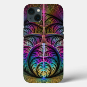 Arte Fractal Abstrato com Padrão Trippy