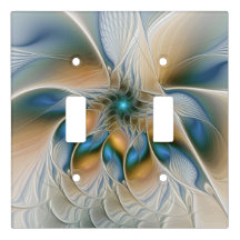 Arte Fractal, Abstrato Fantasia, Com Azul