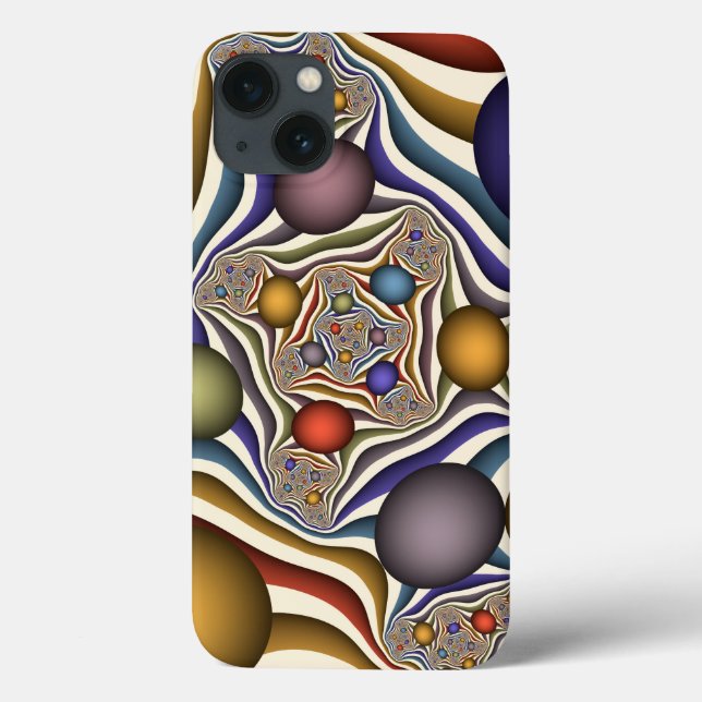 Arte Fractal, Colorida, Moderna, Abstrato (Verso)