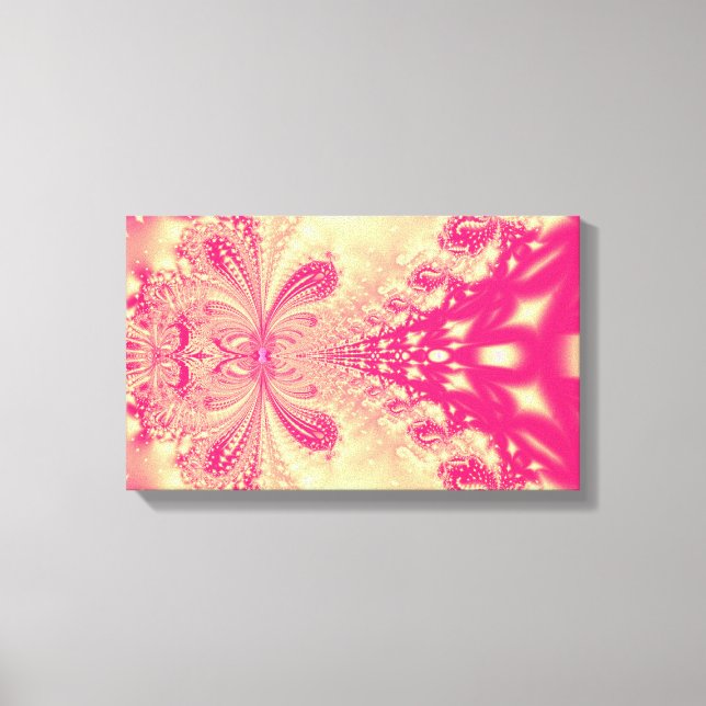 Arte Fractal de Canvas Rosa (Frente)