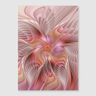 Arte Fractal de Fantasia Colorida Borboleta Abstra