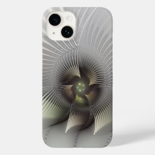Arte Fractal de Forma 3D Abstrata Moderna