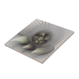 Arte Fractal de Forma 3D Abstrata Moderna