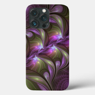 Arte Fractal de Khaki, Abstrato violeta e colorida