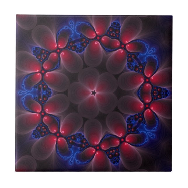 Arte Fractal Digital Roxa Legal (Frente)