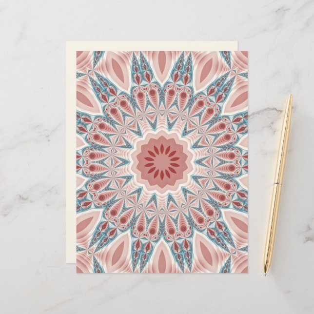 Arte Fractal do Caleidoscópio Moderno em greve (Frente/Verso In Situ)