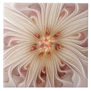 Arte Fractal do Pastel de Pêssego abstrato Moderno