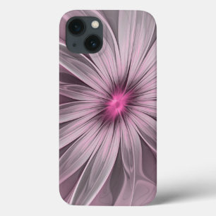 Arte Fractal Floral de Ameixa Abstrata Flor Fantas