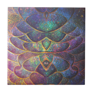 Arte Fractal Legal do Dragão Abstrato Whimsical